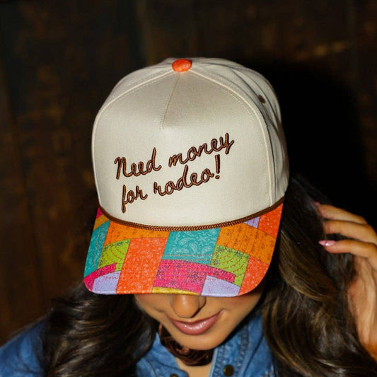 NEED MONEY FOR RODEO CANVAS CAP