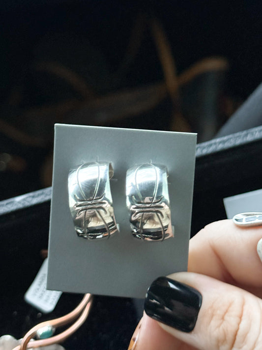 The perfect silver hoops