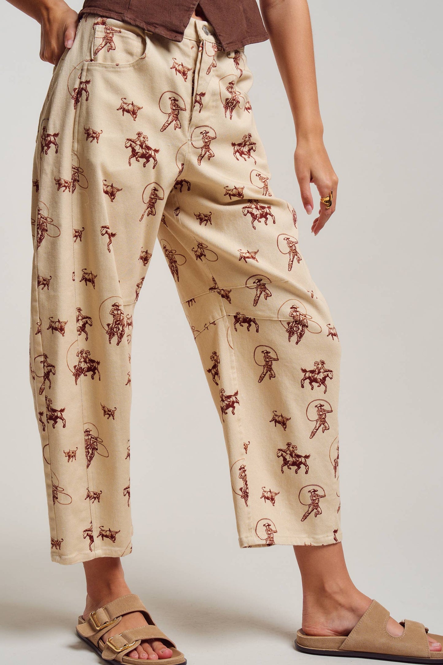 The ranch hand barrel jeans
