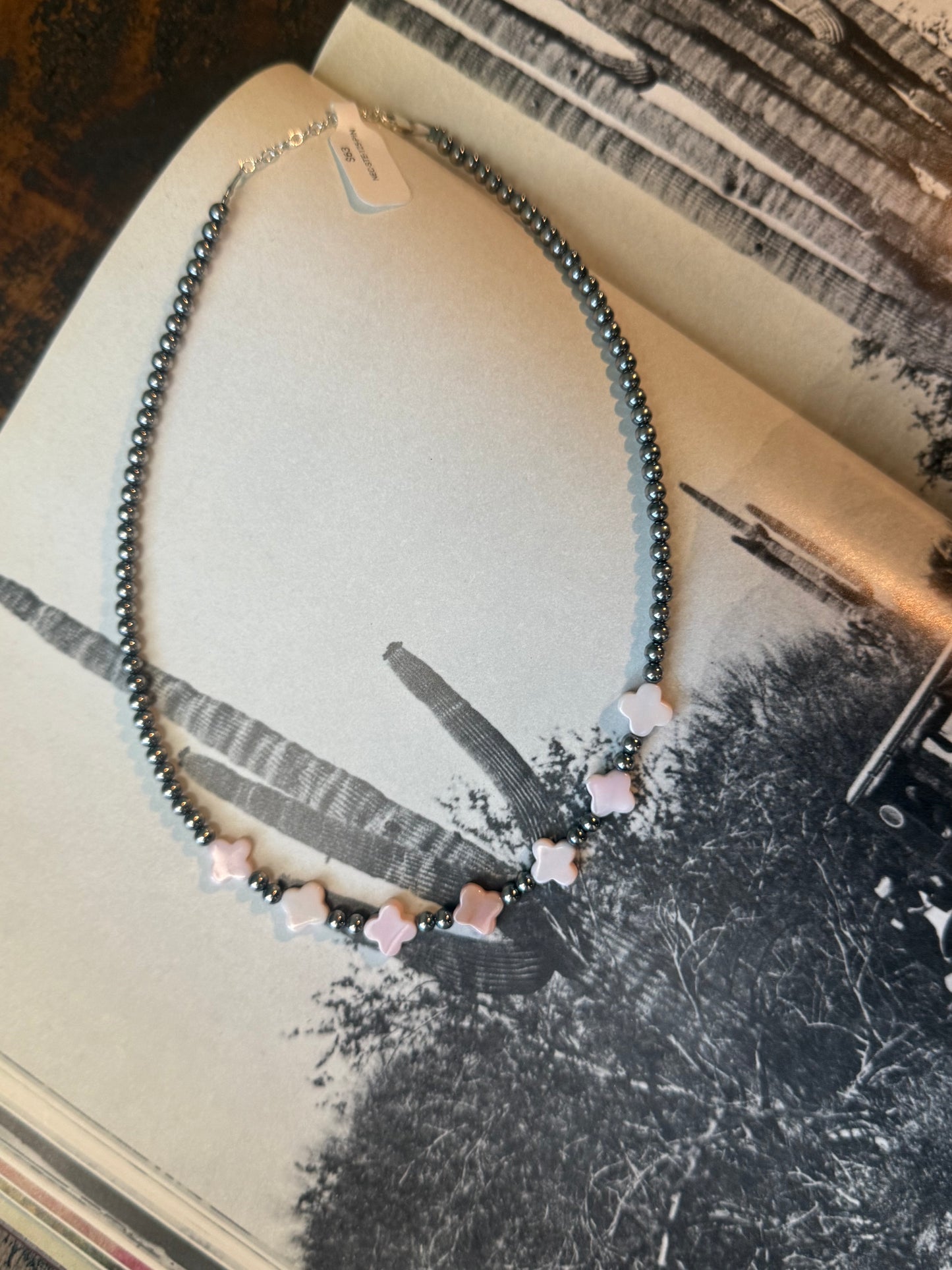 The pink conch star & sterling pearls