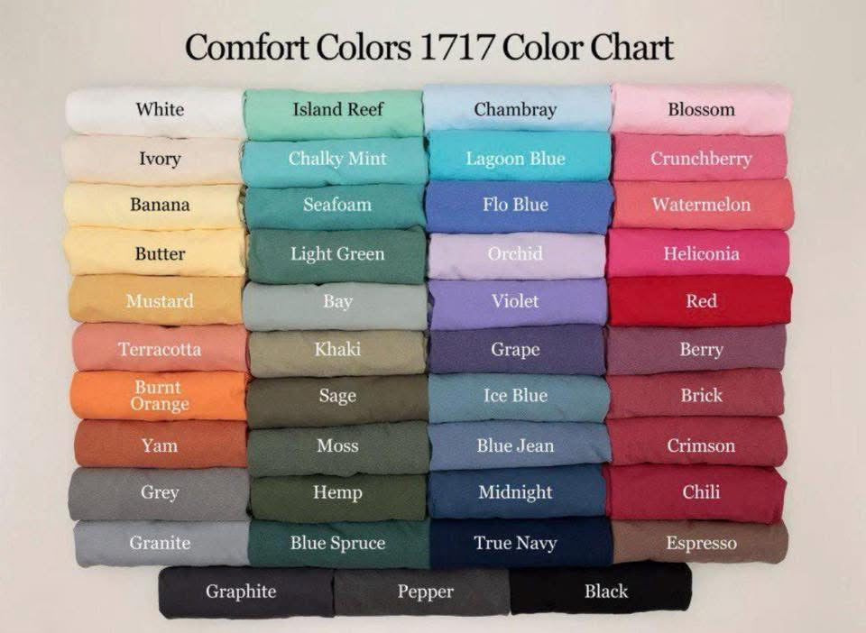 The mix print water color tee  - comfort colors