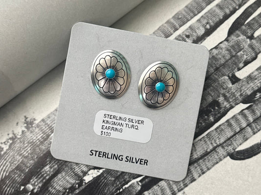 Kingman concho earrings