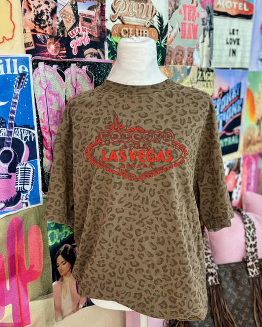 Viva La Vegas  cheetah T-shirt