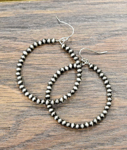 navajo inspired hoop earrings