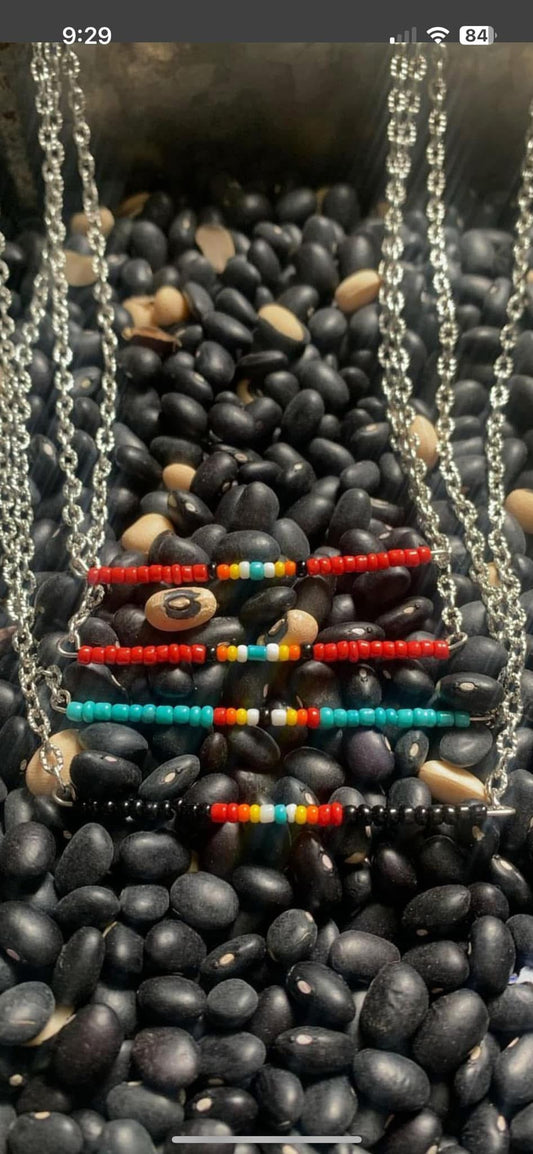The serape bar necklaces