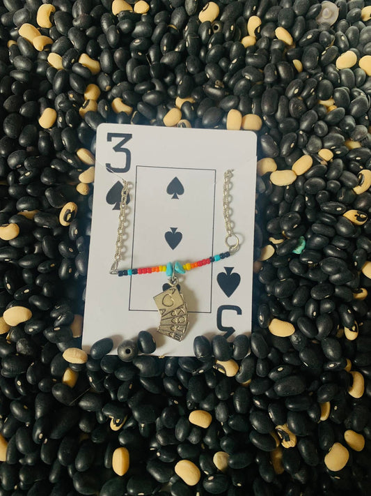 The Serape Gambler bar necklace