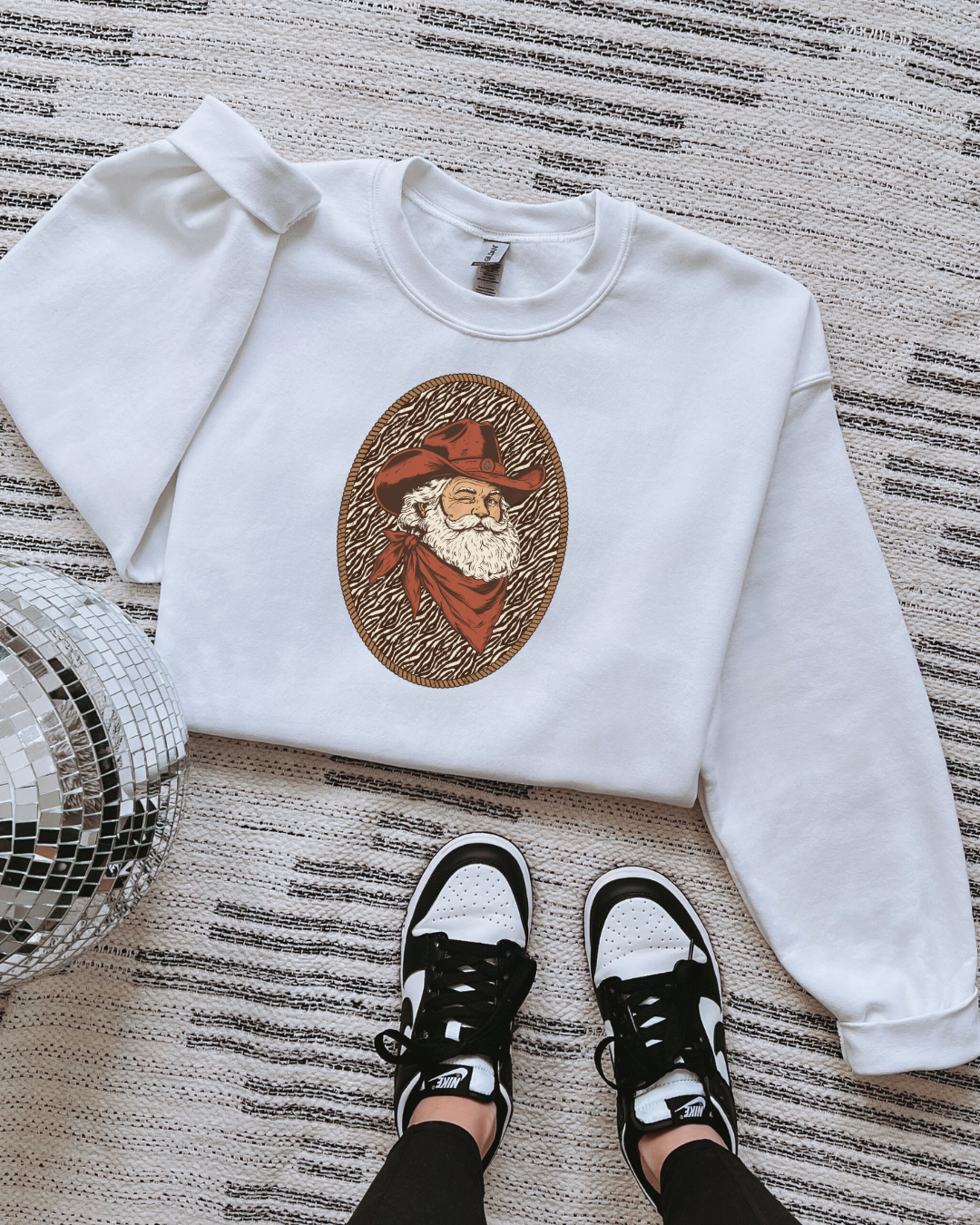 The upscale Santa sweatshirt
