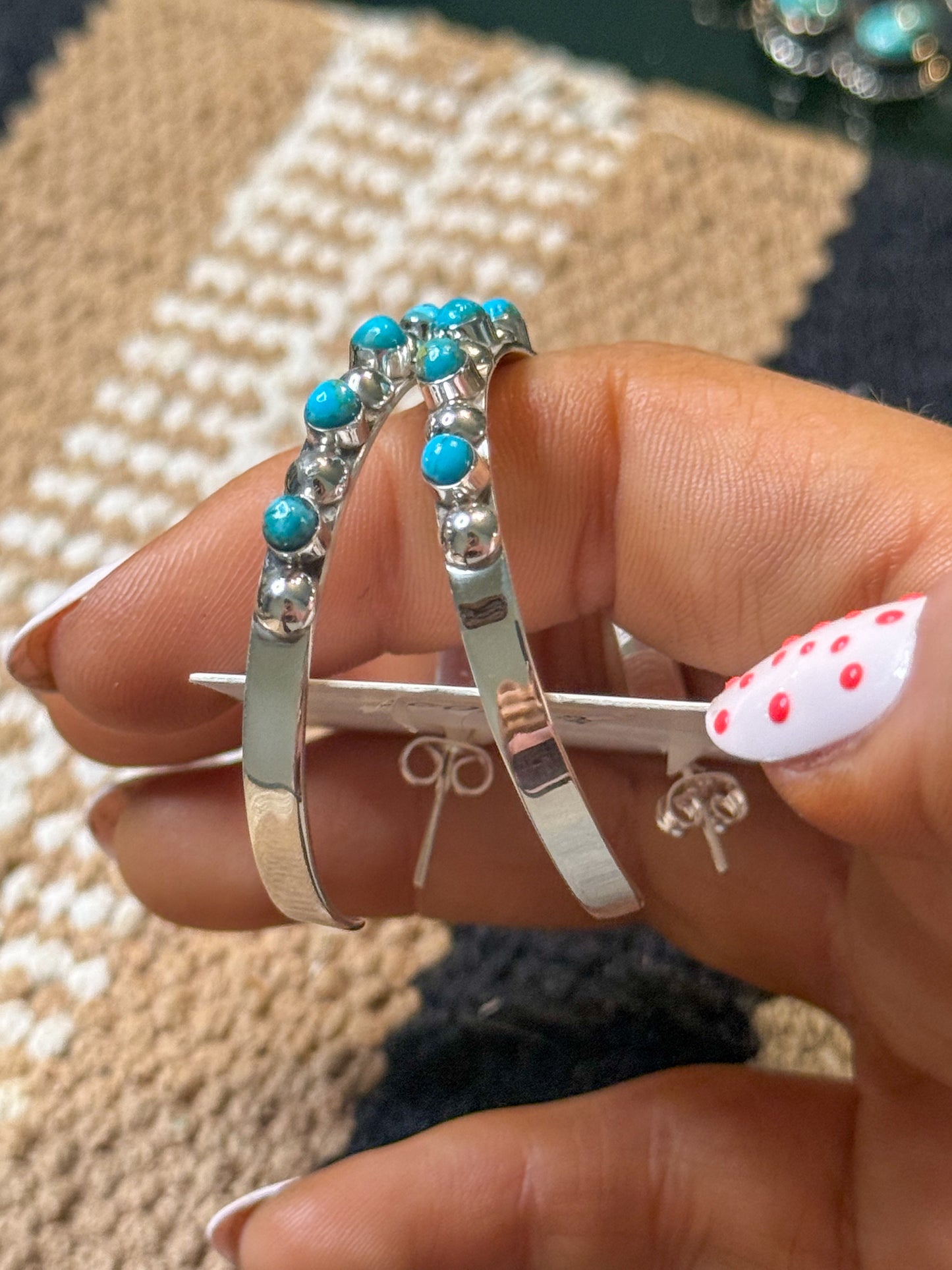 Sterling & Kingman hoop earrings