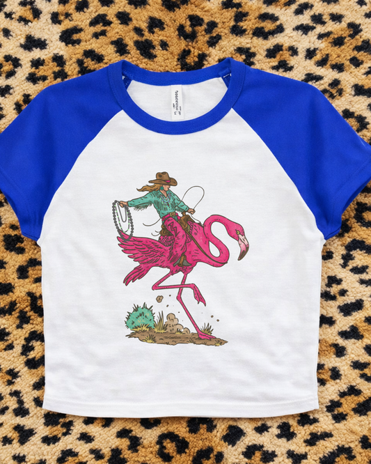 The Bucking Flamingo Baby Tee