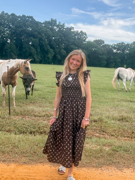 Ranch Stamped Dress