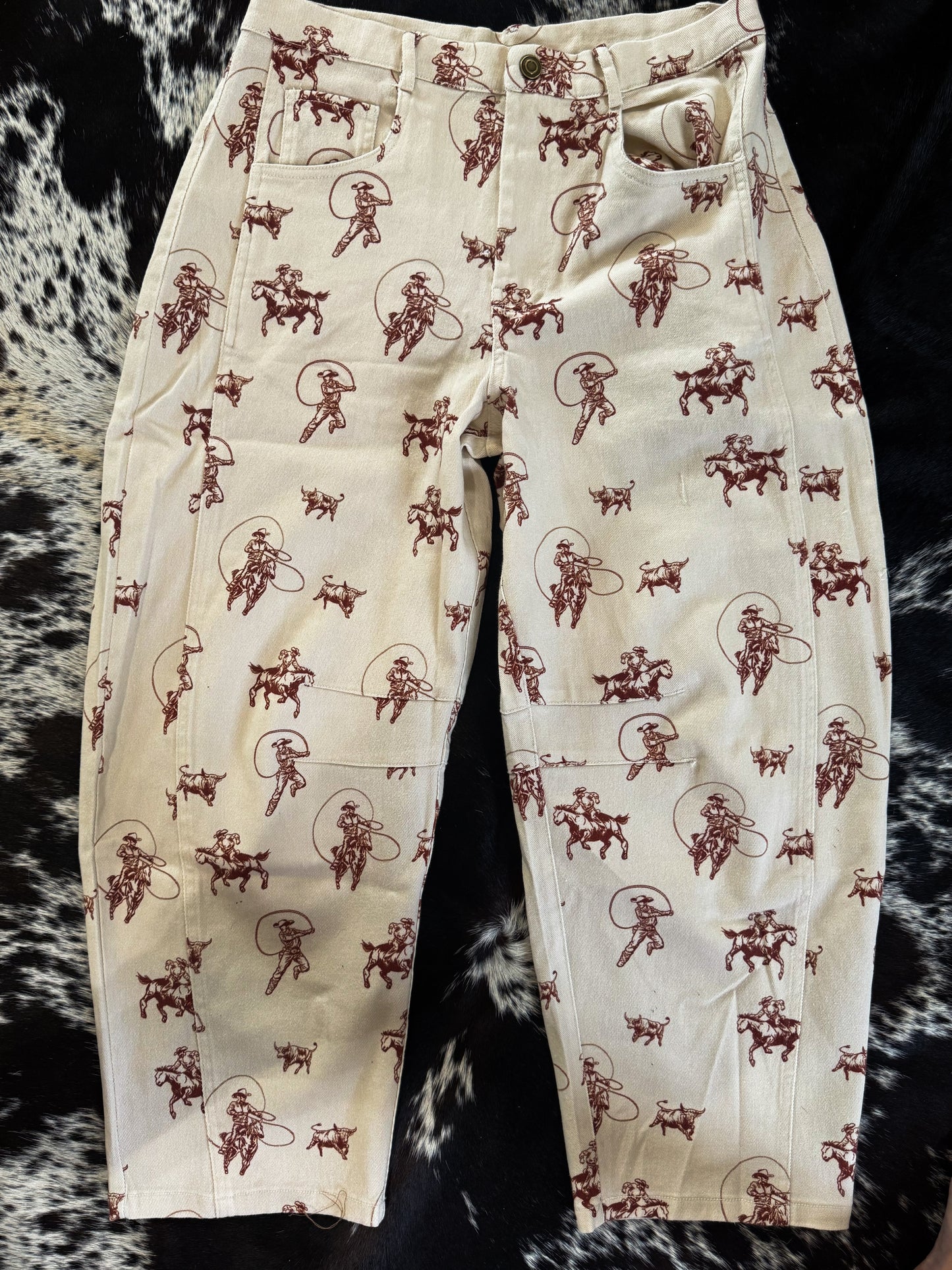 The ranch hand barrel jeans