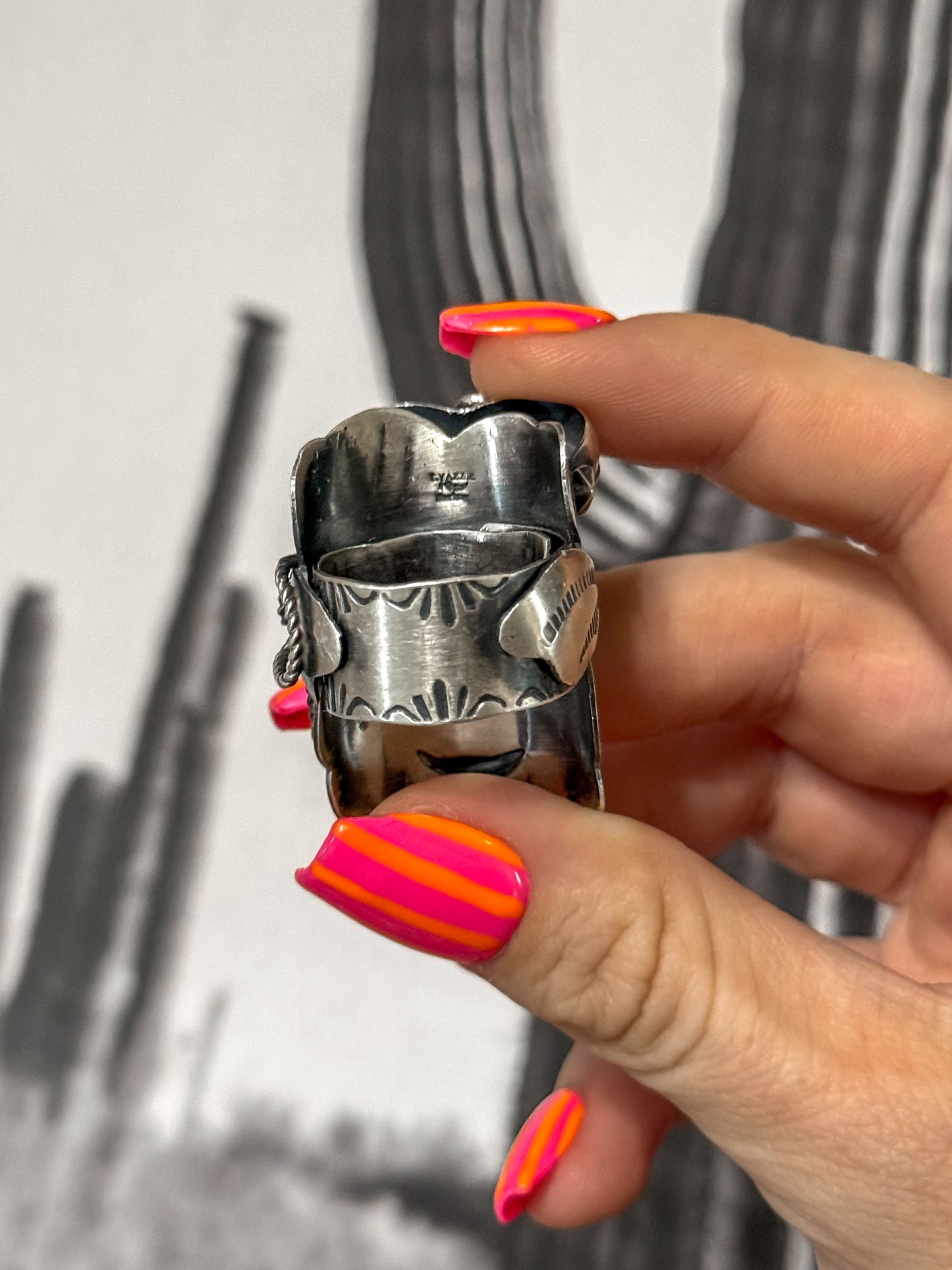 Tim Yazzie saddle ring