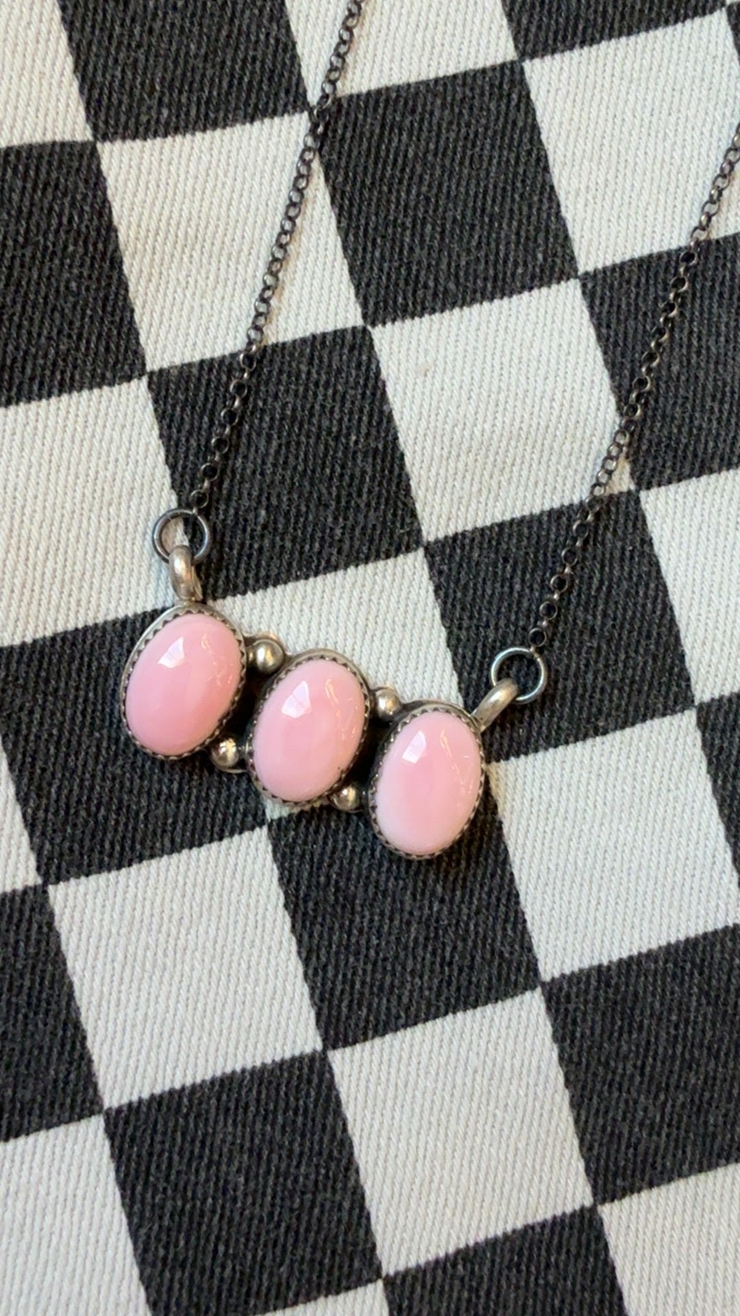 The pink lady necklace