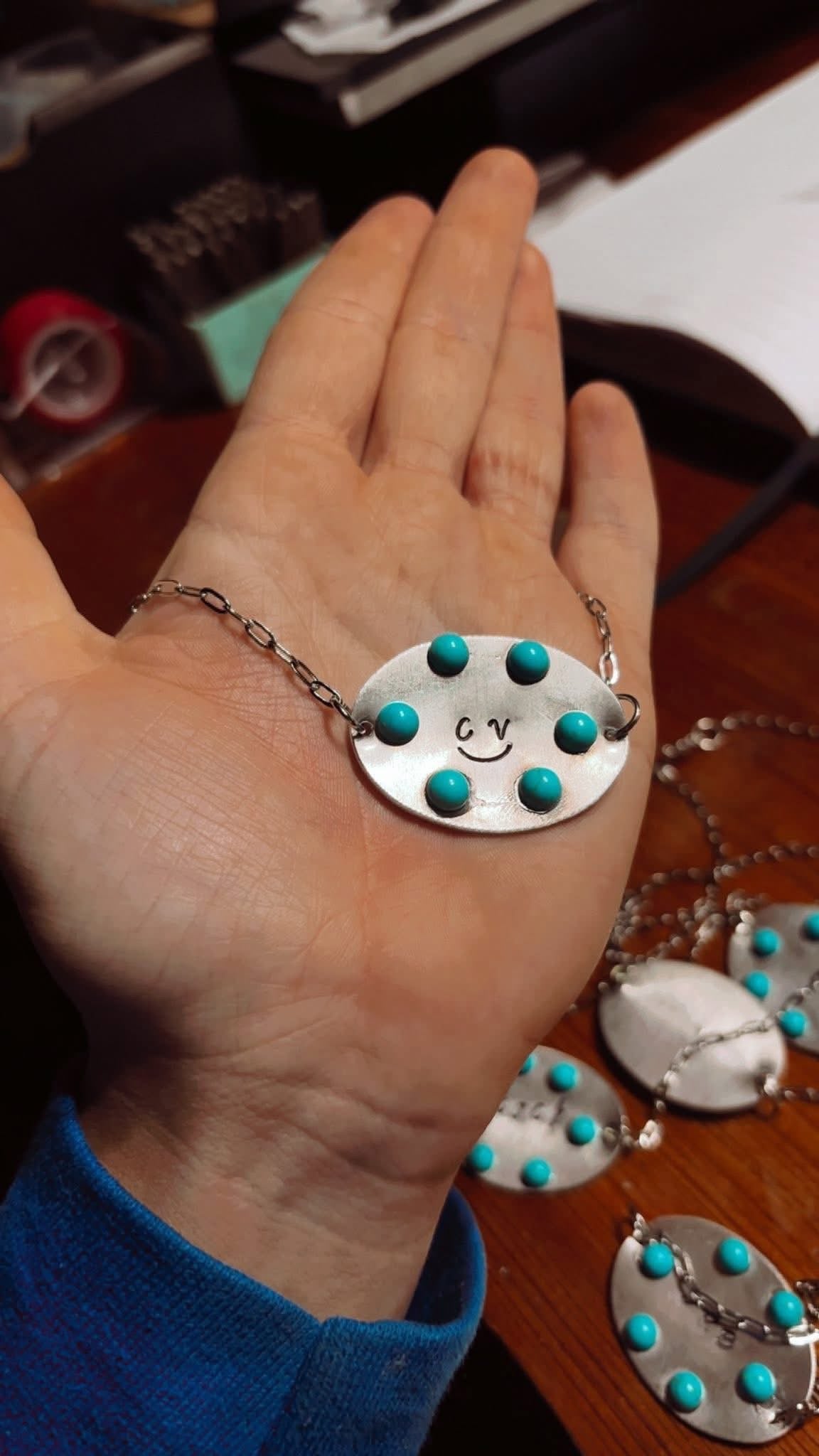 Custom oval necklaces