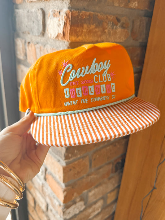The cowboy club trucker hat