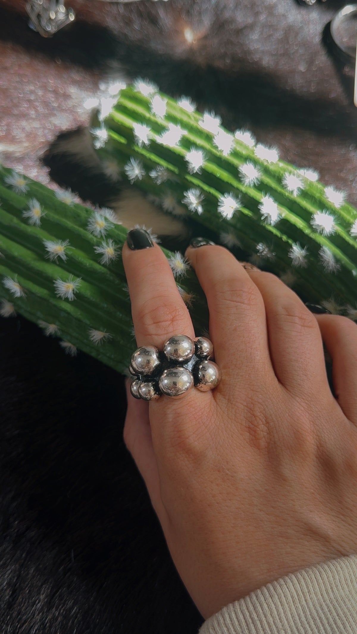 Bubble stretch ring