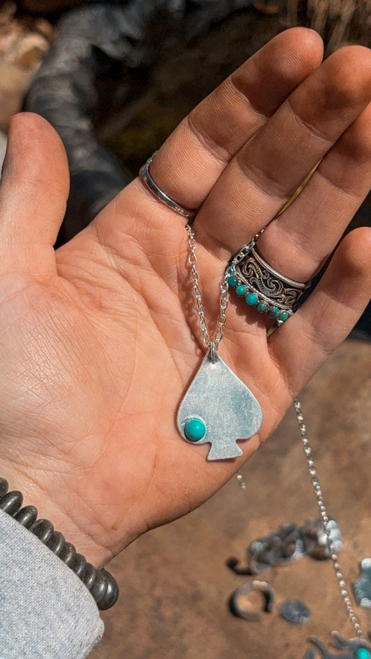 The OG spade stamped necklace