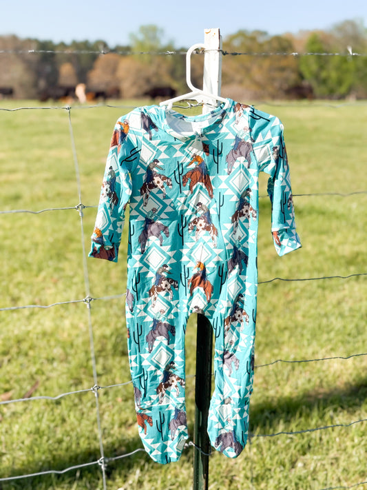 The Aztec rancher romper