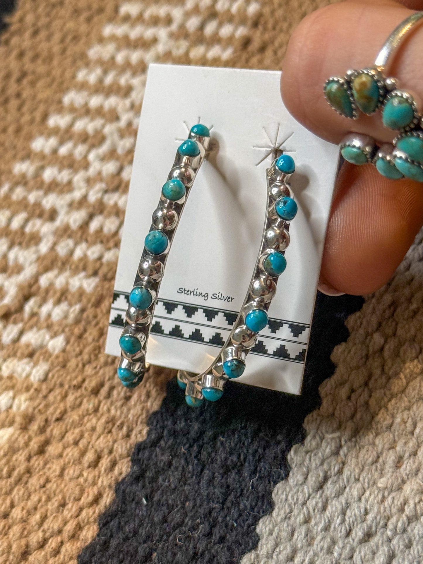 Sterling & Kingman hoop earrings