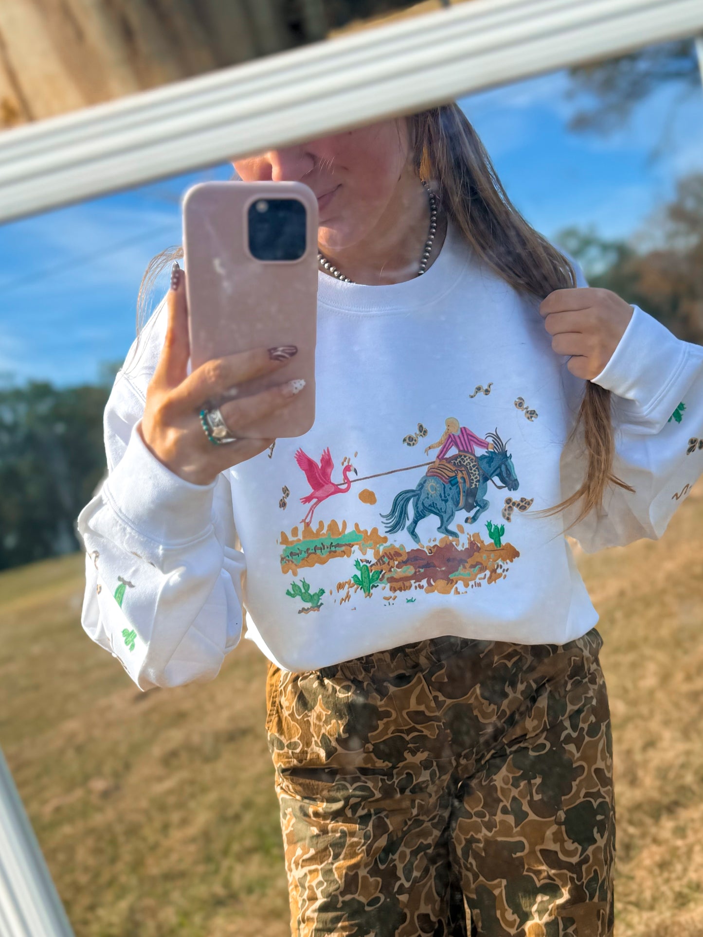Ropyn flamingos  sweatshirt