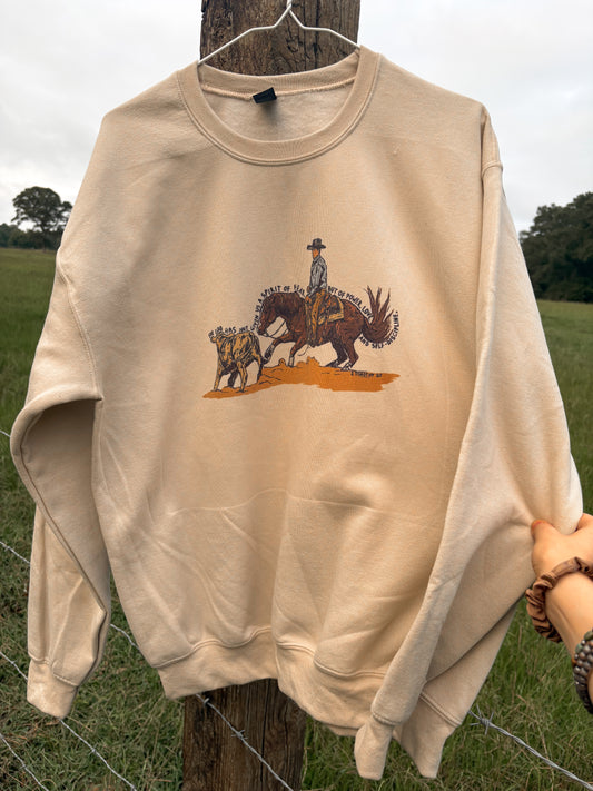 Cowgirls for Christ - cutting horse sweatshirt