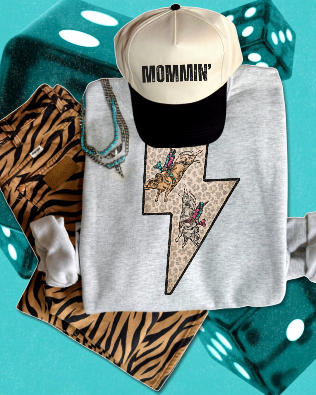 The bucking bolt  sublimation sweatshirt