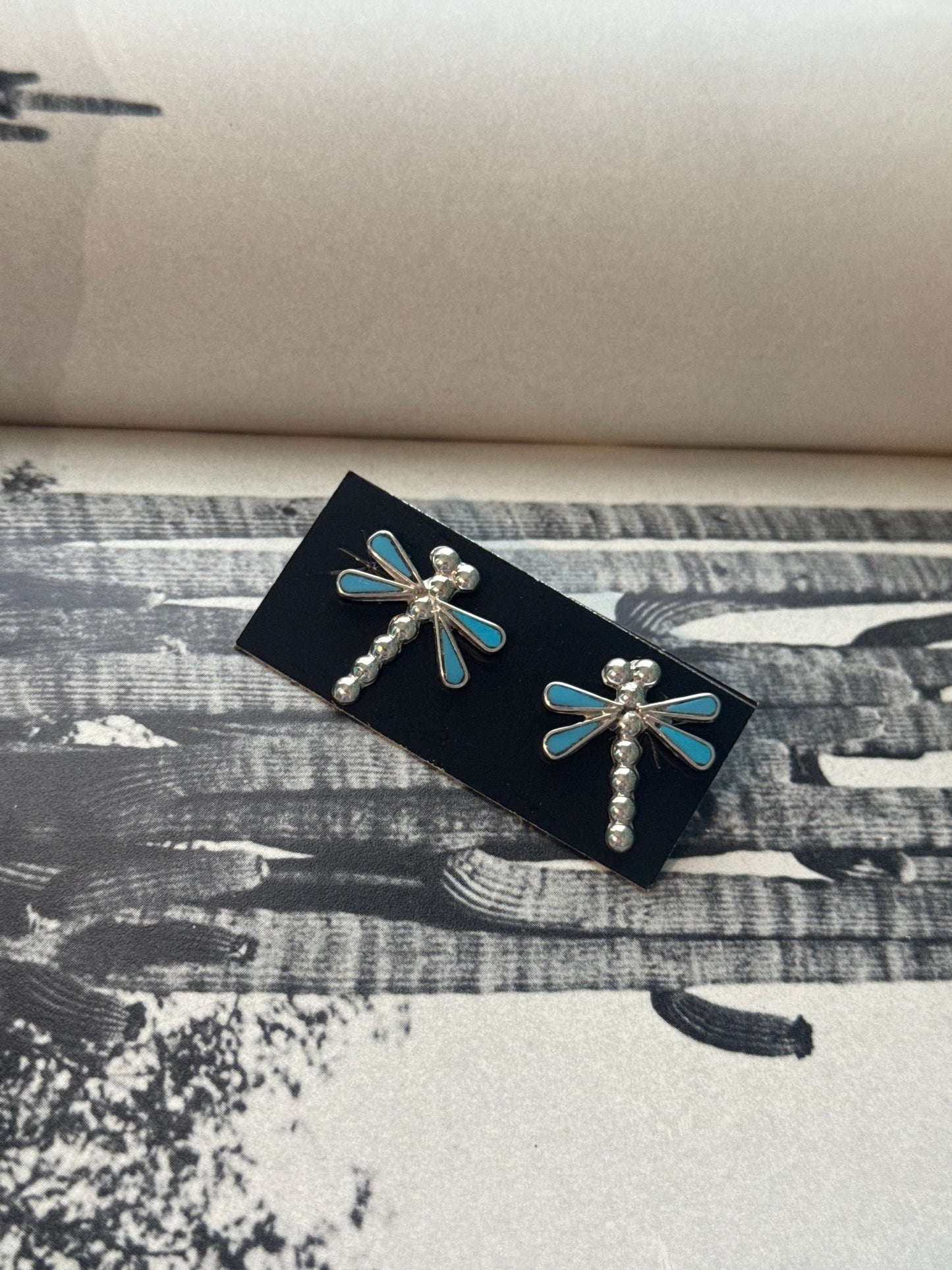 Zuni dragon fly earrings