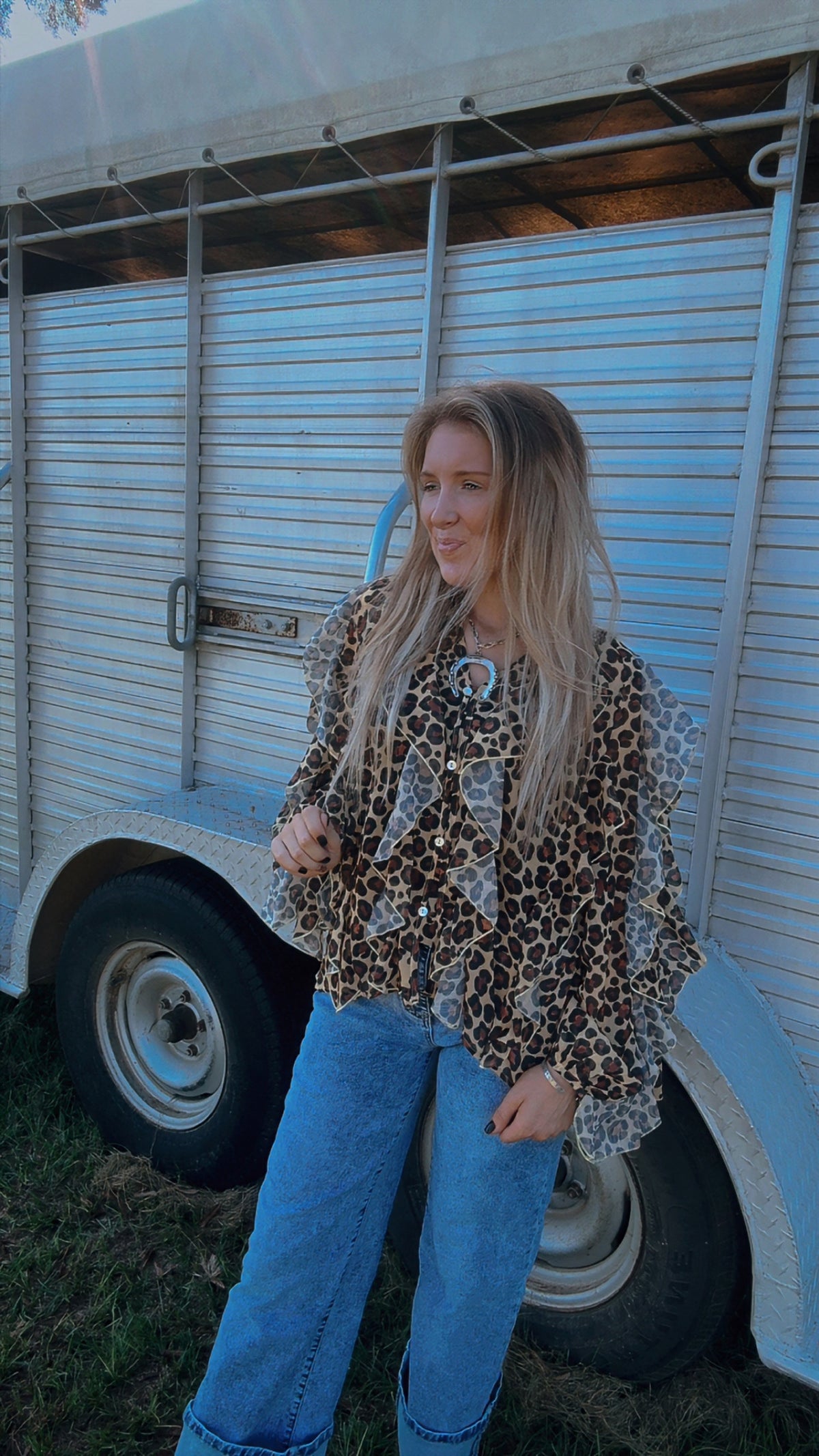 The lucky leopard top