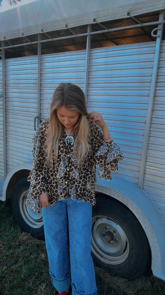 The lucky leopard top
