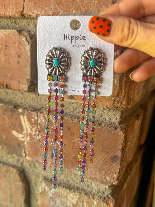 Dopamine cowgirl earrings