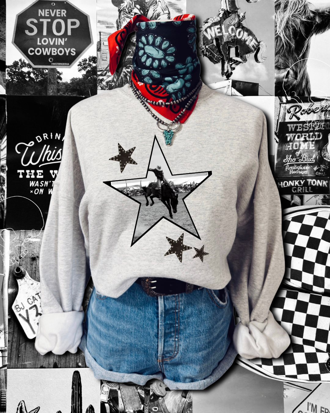 The bucking stars sweatshirt