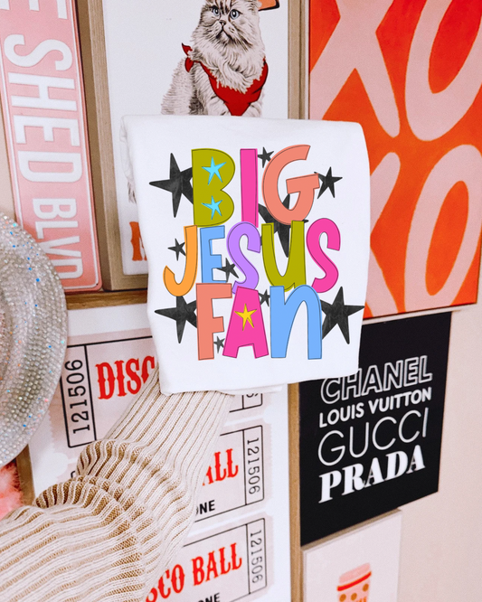 Big Jesus Fan  sublimation T-shirt