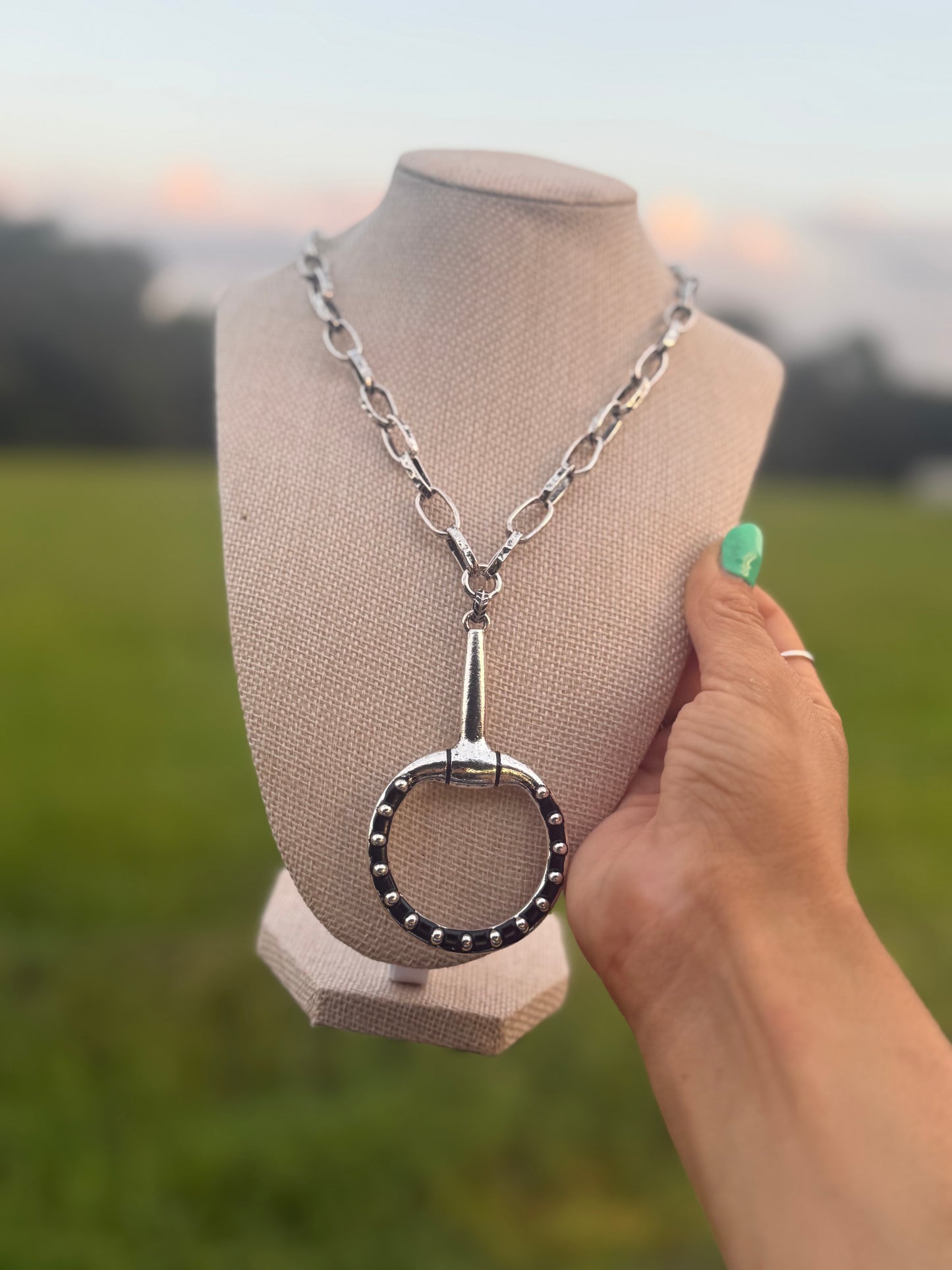 The high class snaffle bit necklace