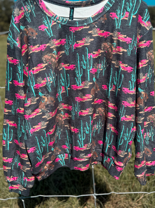 ROSETTE RODEO TOP
