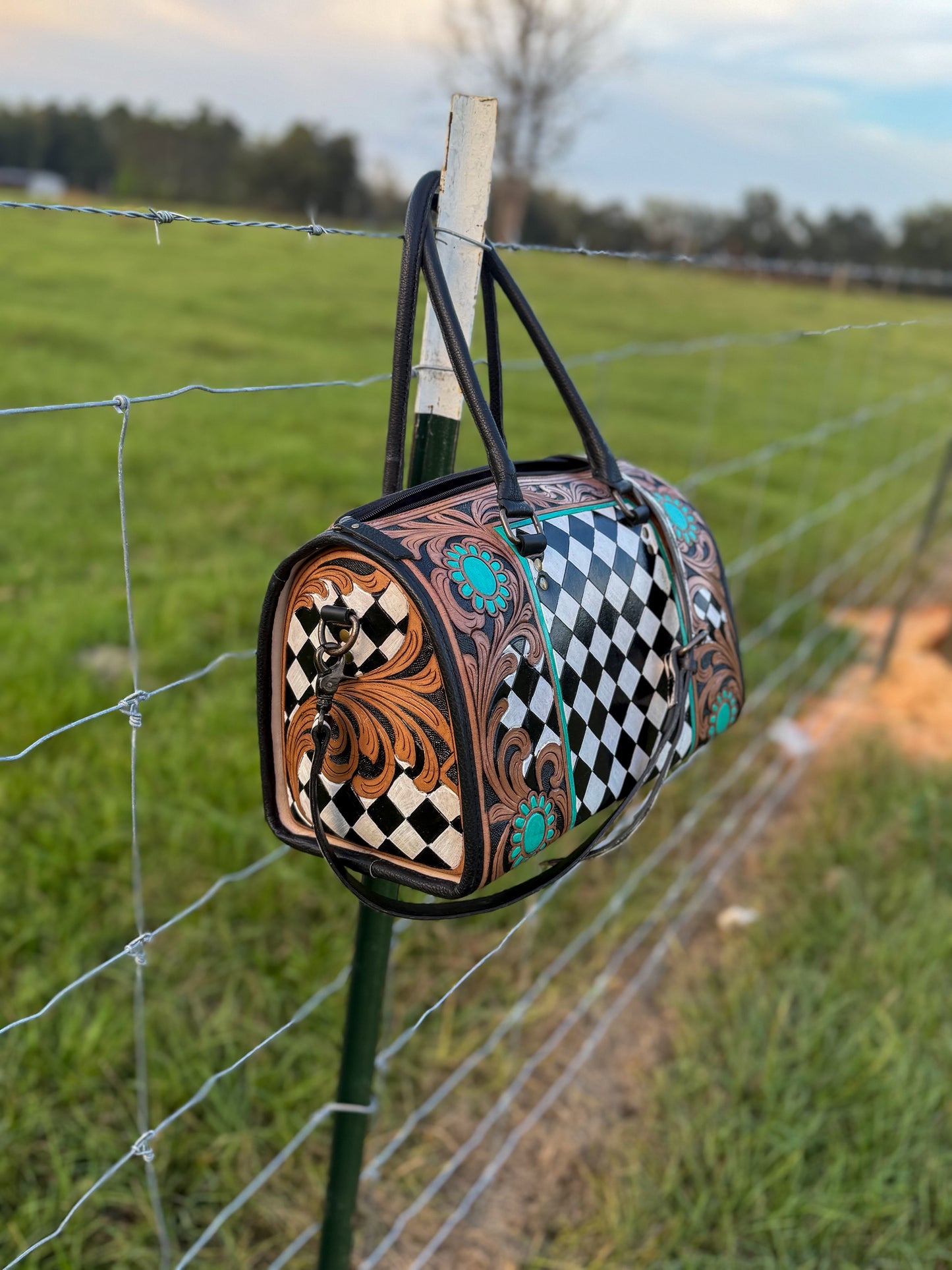 The Checkered Spur exclusive bag