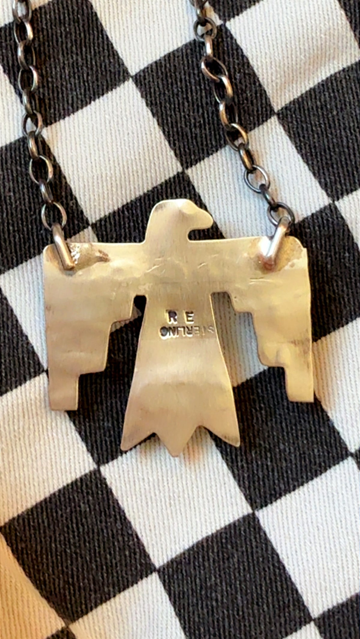 The stamped Thunderbird necklace
