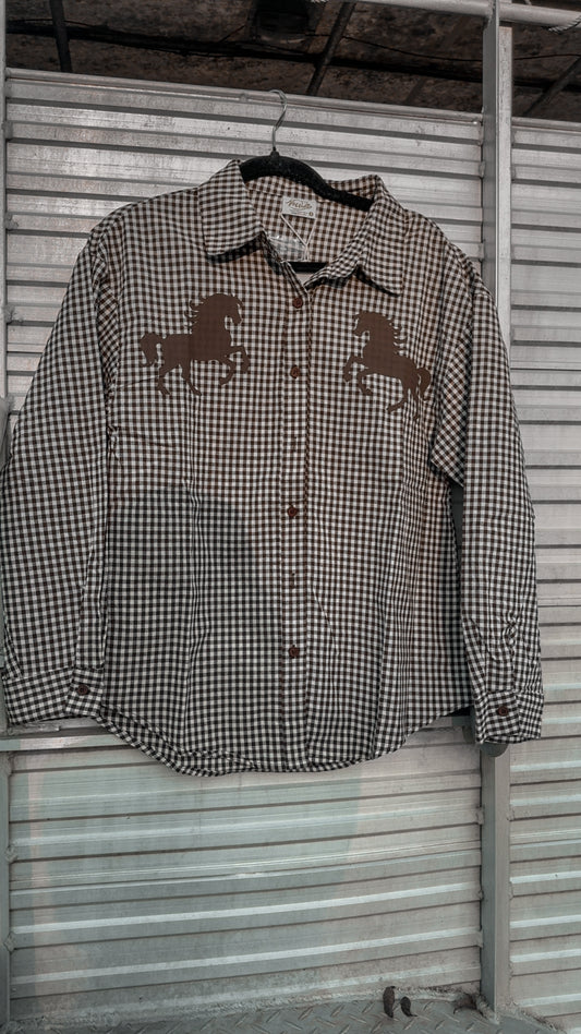 The little filly gingham top