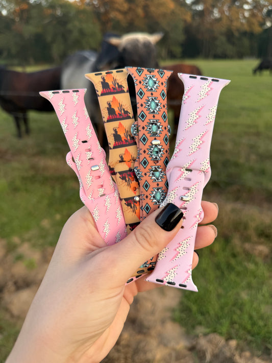Western silicone watch bands