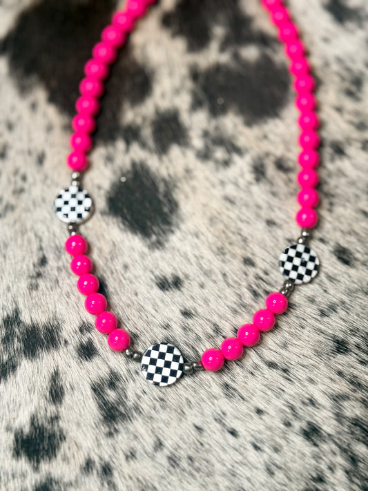 The neon cowgirl necklace