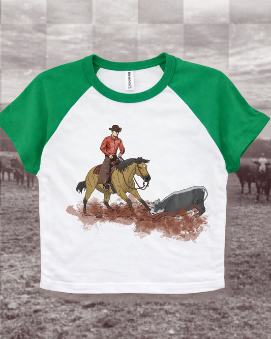 Cowhorse hustle Baby Tee