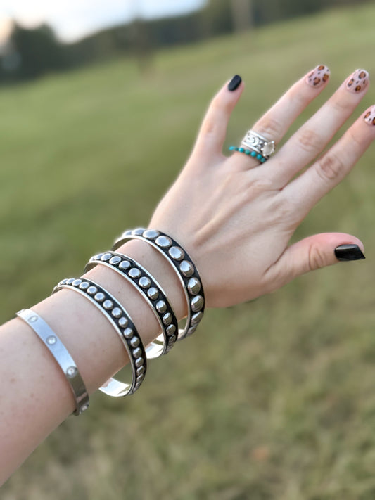 Bubble bracelet cuffs