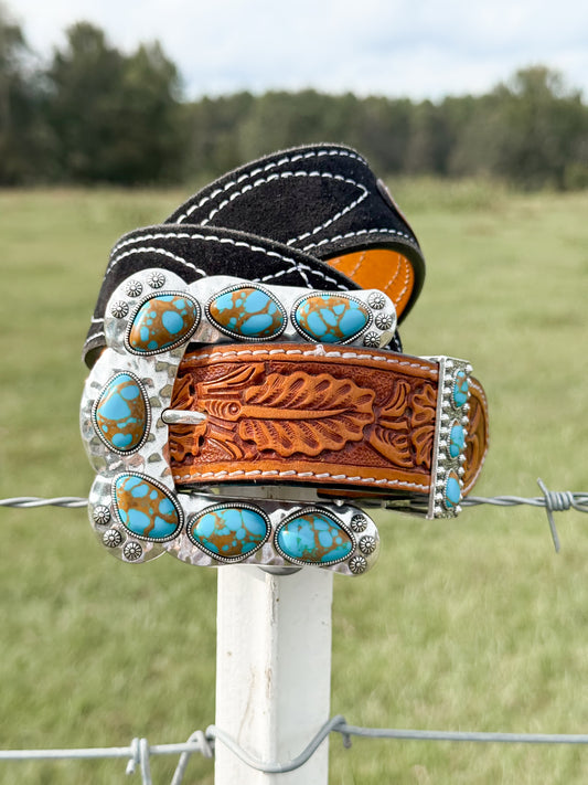 Turquoise  belt buckle