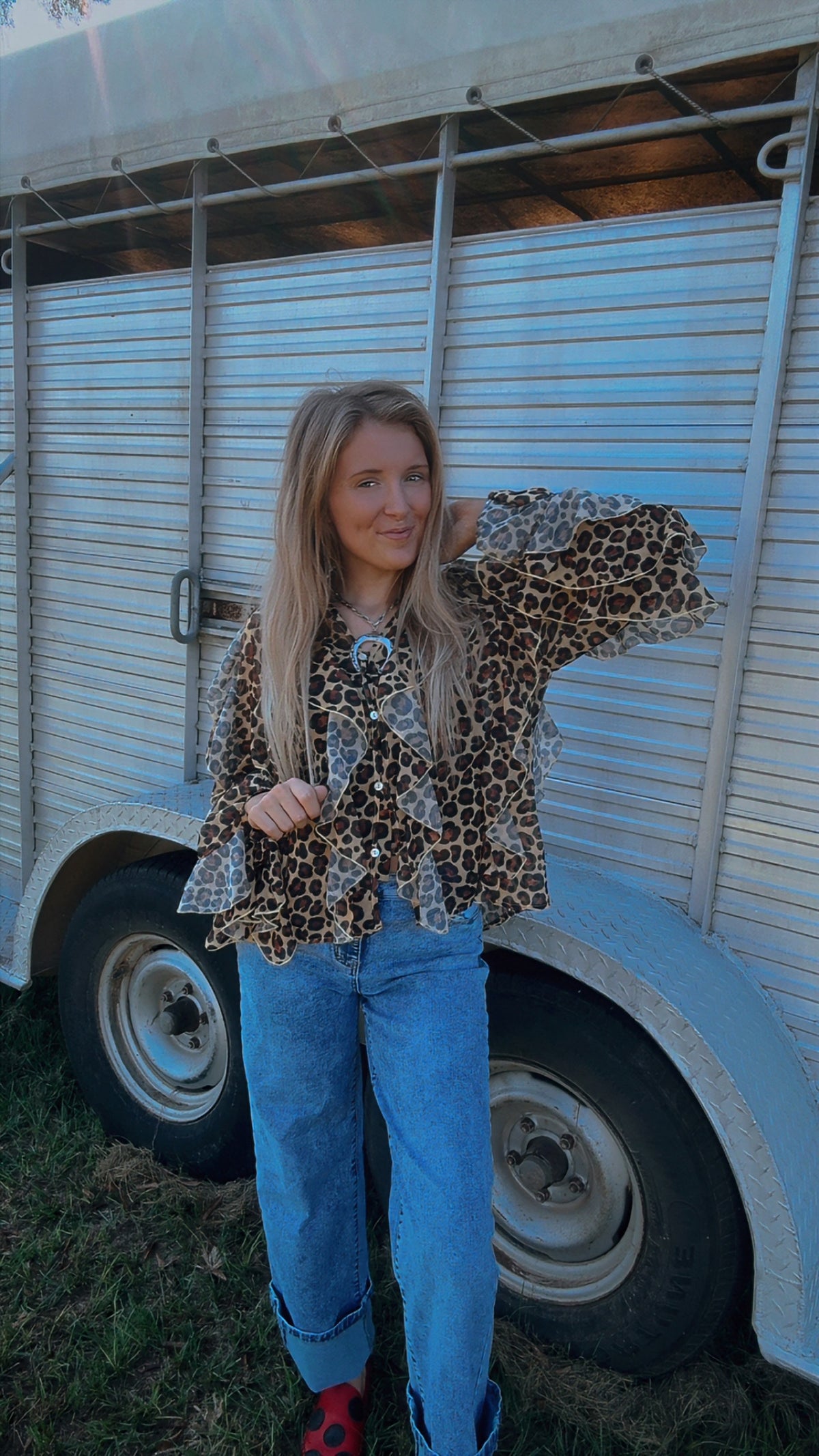 The lucky leopard top