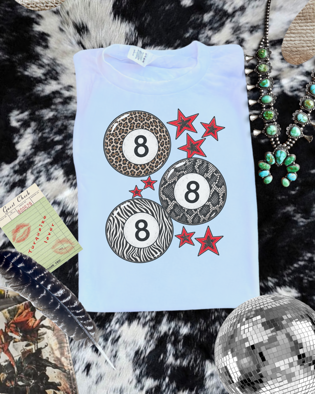 The funky 8 ball sublimation T-shirt
