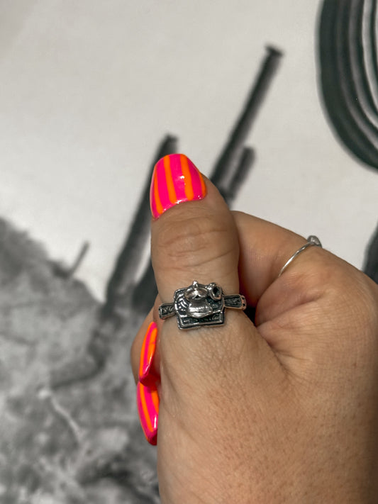 Sterling silver saddle rings