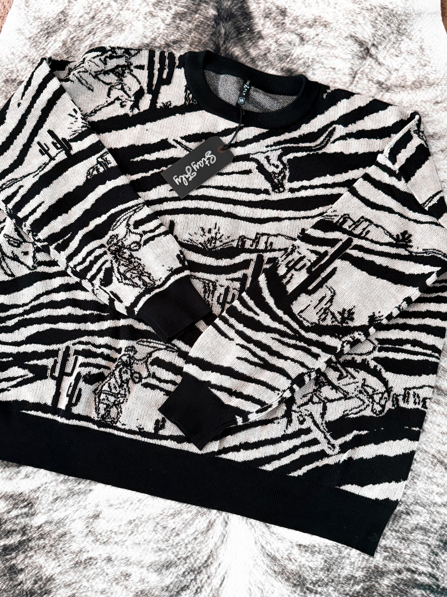 Wild West zoo sweater