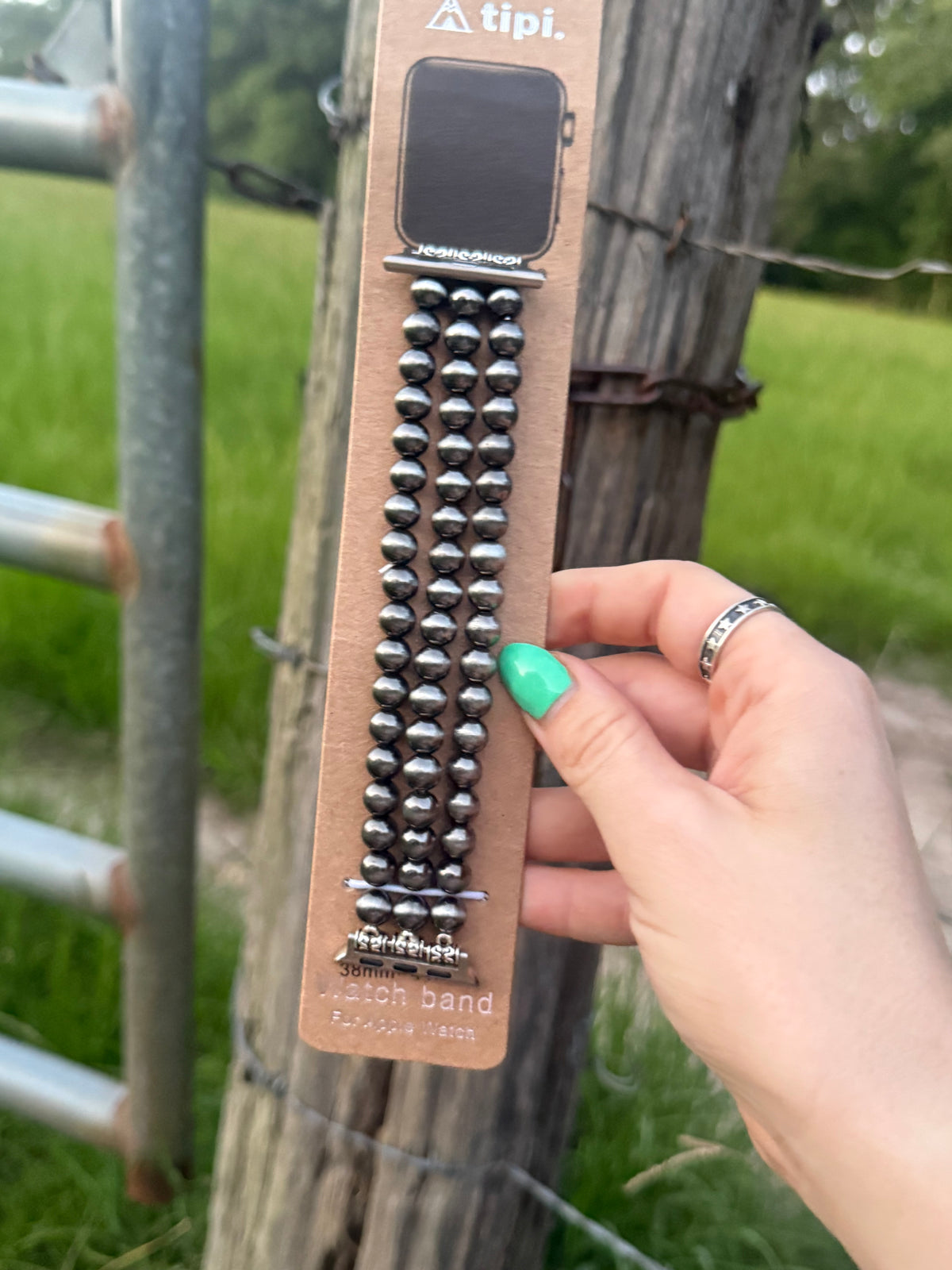 Western Multi Strand  Pearl Apple Watch Band