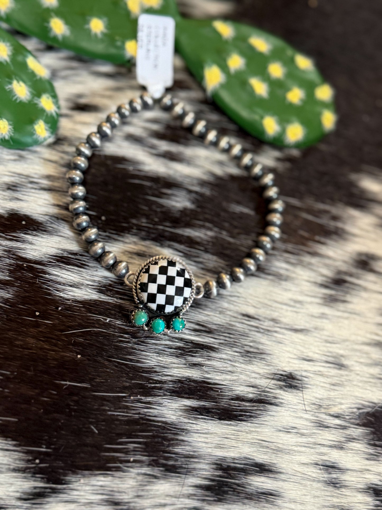 Sterling pearl stretch bracelet