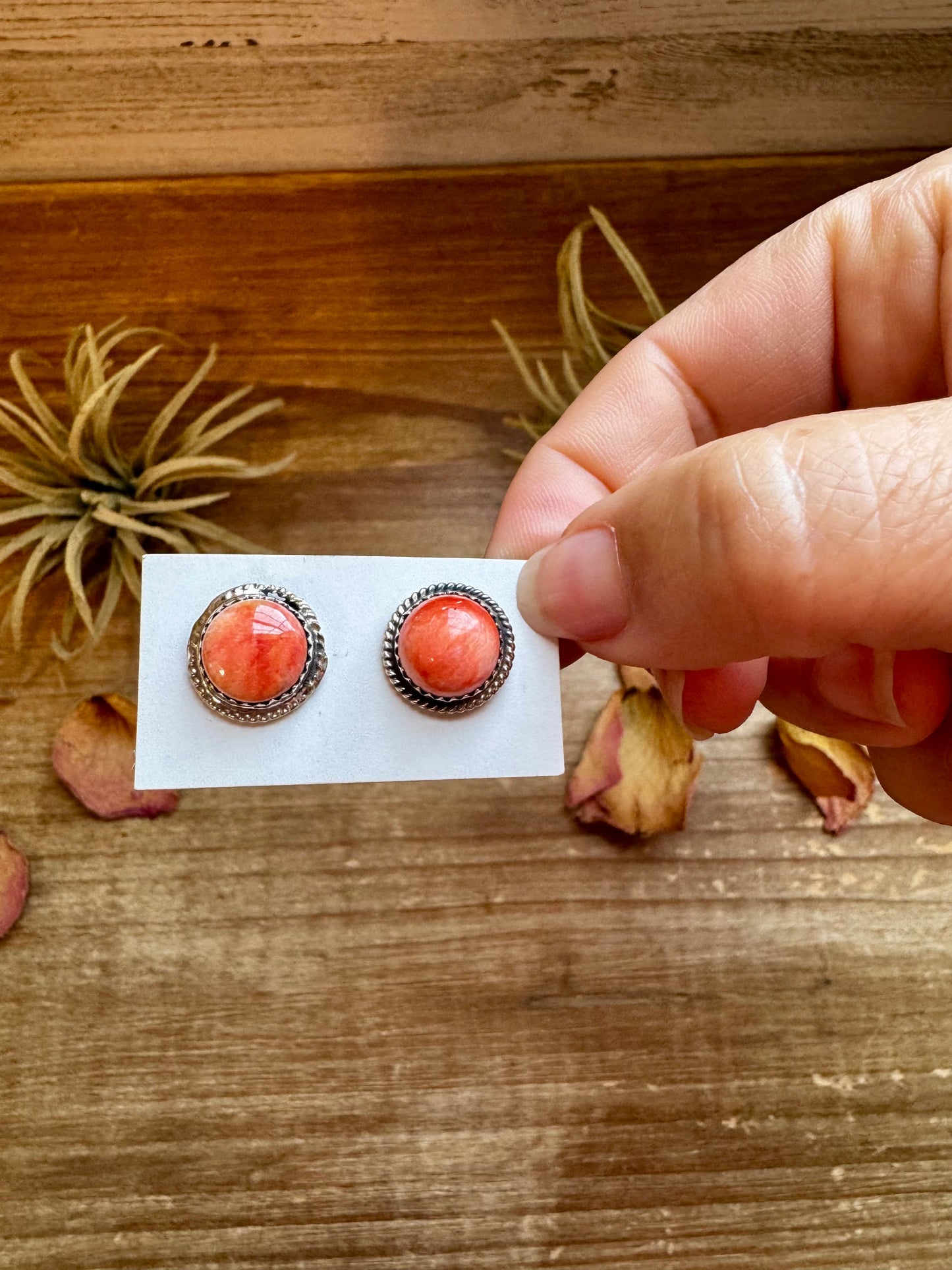 Spiny Oyster Stud Earrings – Sterling Silver