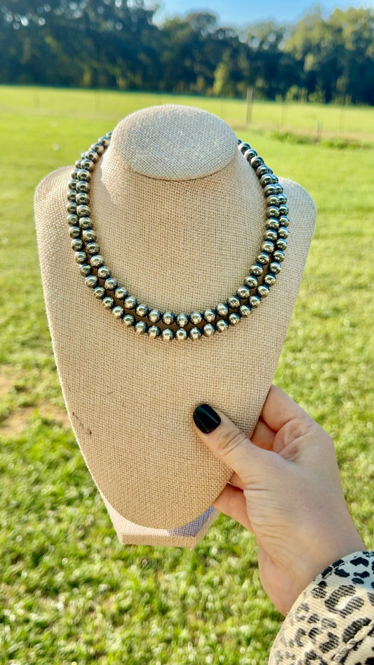 8mm Sterling plated pearls